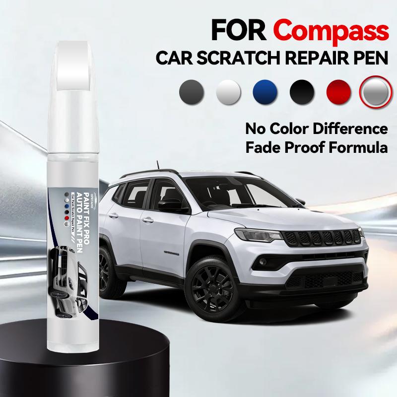 

Для Jeep Compass Автомобільний Олівець для Ремонту Фарби Зафарбовування Подряпин DIY Автоаксесуари Білий 296 Чорний 848 Червоний JRM Сріблястий Синій SB8 срібний