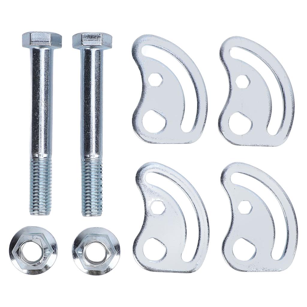 2 STÜCK Oberer Querlenker Sturz-Kit Eisen + 1,5 Grad Sturzschrauben Einstell-Kit Ersatz für XL 1500 2500 Silber