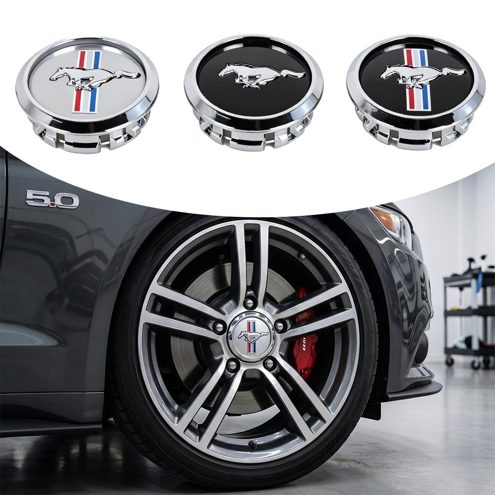 4PCS 68mm Car Wheel Center Hub Cap Badge Auto Hubcaps Decor Accessories For Ford Mustang Focus Fiesta Mondeo Kuga Ranger Shelby