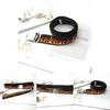Fashionable Flame Pattern Metal Buckle Decoration Woven Canvas Belt For Men And Women Casual Style