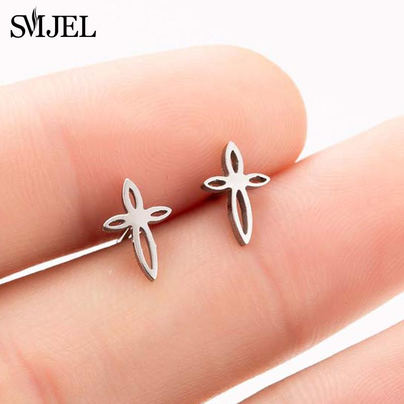 Fashion Round Tree of Life Stud Earrings Women Bohemian Tree Plant Jewelry Stainless Steel Earrings Ear Accessories Bijoux
