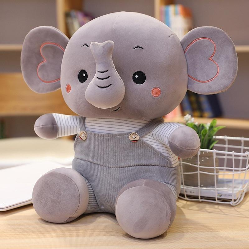 23cm-55cm Kawaii Elephant Plush Animal Toys Kids Soft Stuffed Elephant Doll Baby Appease Toys Home Decor Children Birthday Gifts