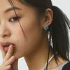 NEUF PIECE BLUE APATITE EARRINGS