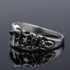 Trendy Retro Mushroom Star Ring Stainless Steel Fashion Jewelry for Women Men