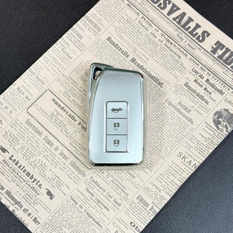 Lexus ES200/ES300h/RX300 Quicksand Silver Key Shell Protective Case