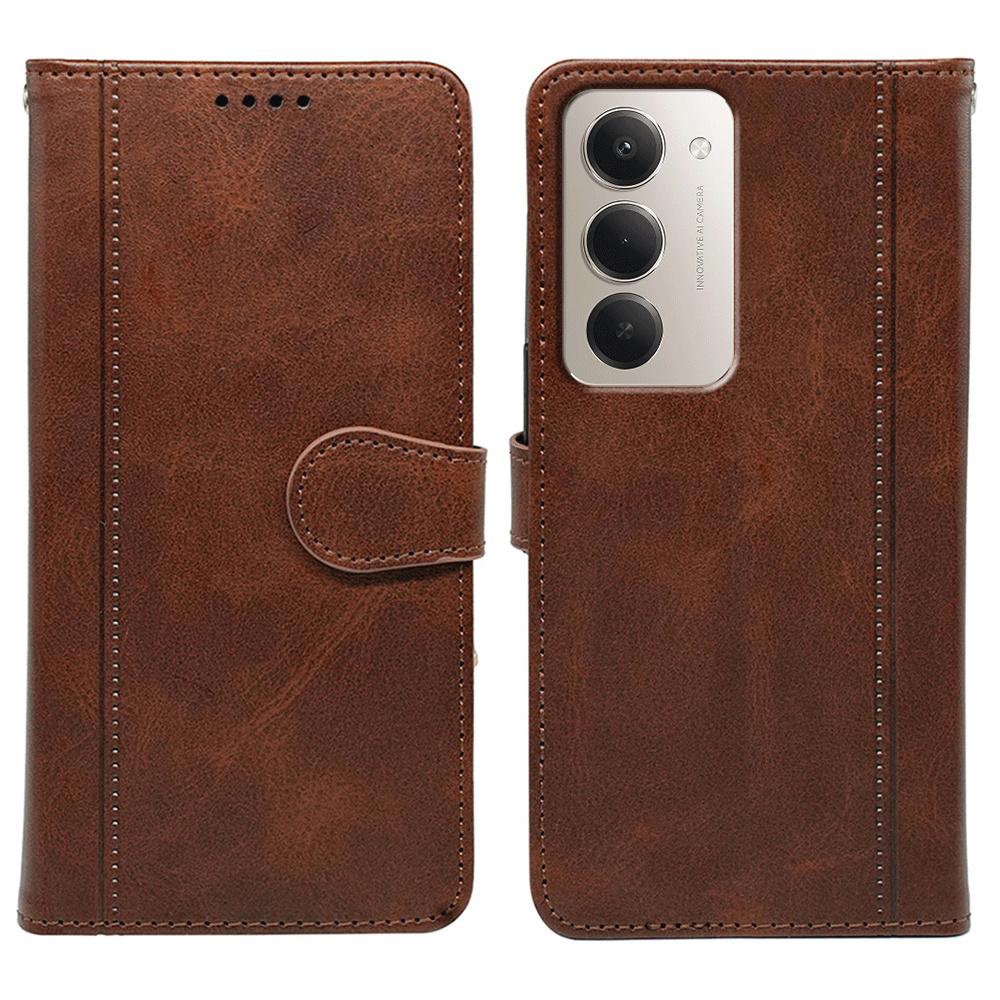 Für Xiaomi 15 Hülle Kalbleder Textur Ständer Buchstil Handyhülle