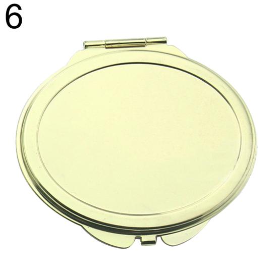 Liebe Tragbarer Kopf Katze Herz Rund Quadrat Faltspiegel Make-up Kosmetikwerkzeug