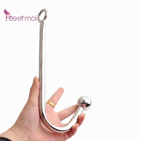 Prostata-Anal-Kugelhaken, Flirt-Analhaken aus Edelstahl mit Hygienefunktion
