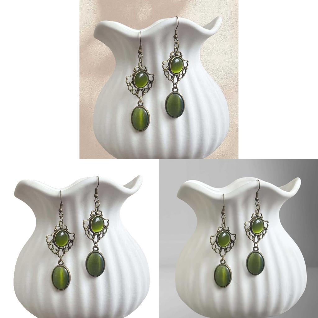 Medieval Style Retro Alloy Earrings With Handcrafted Finish For Ladies