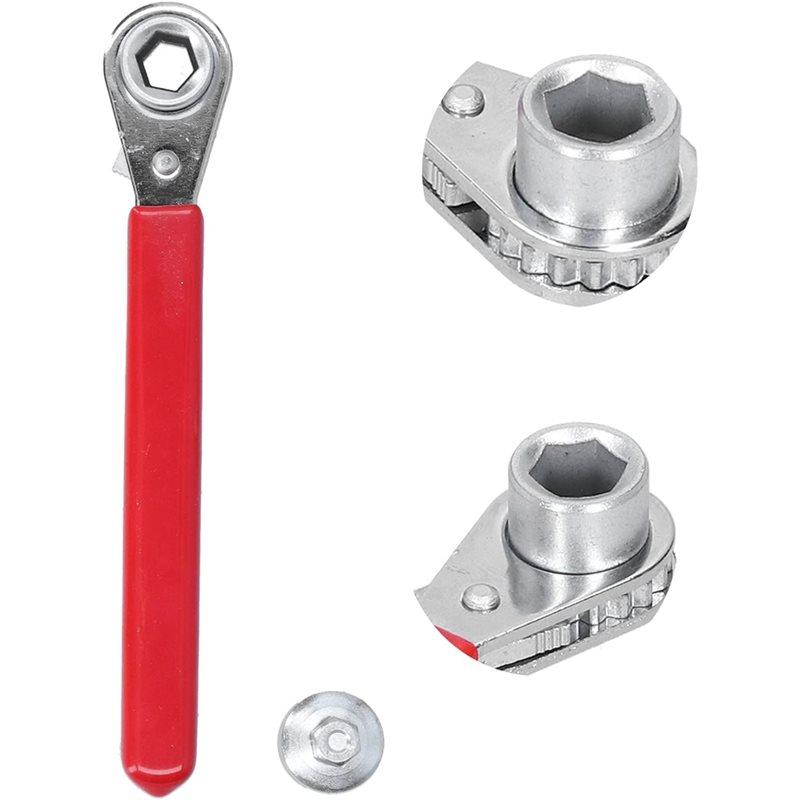 HHO-Easy To Carry And Store Compact Size Battery Terminal Wrench 8Mm+ 10Mm Ratchet Functionality