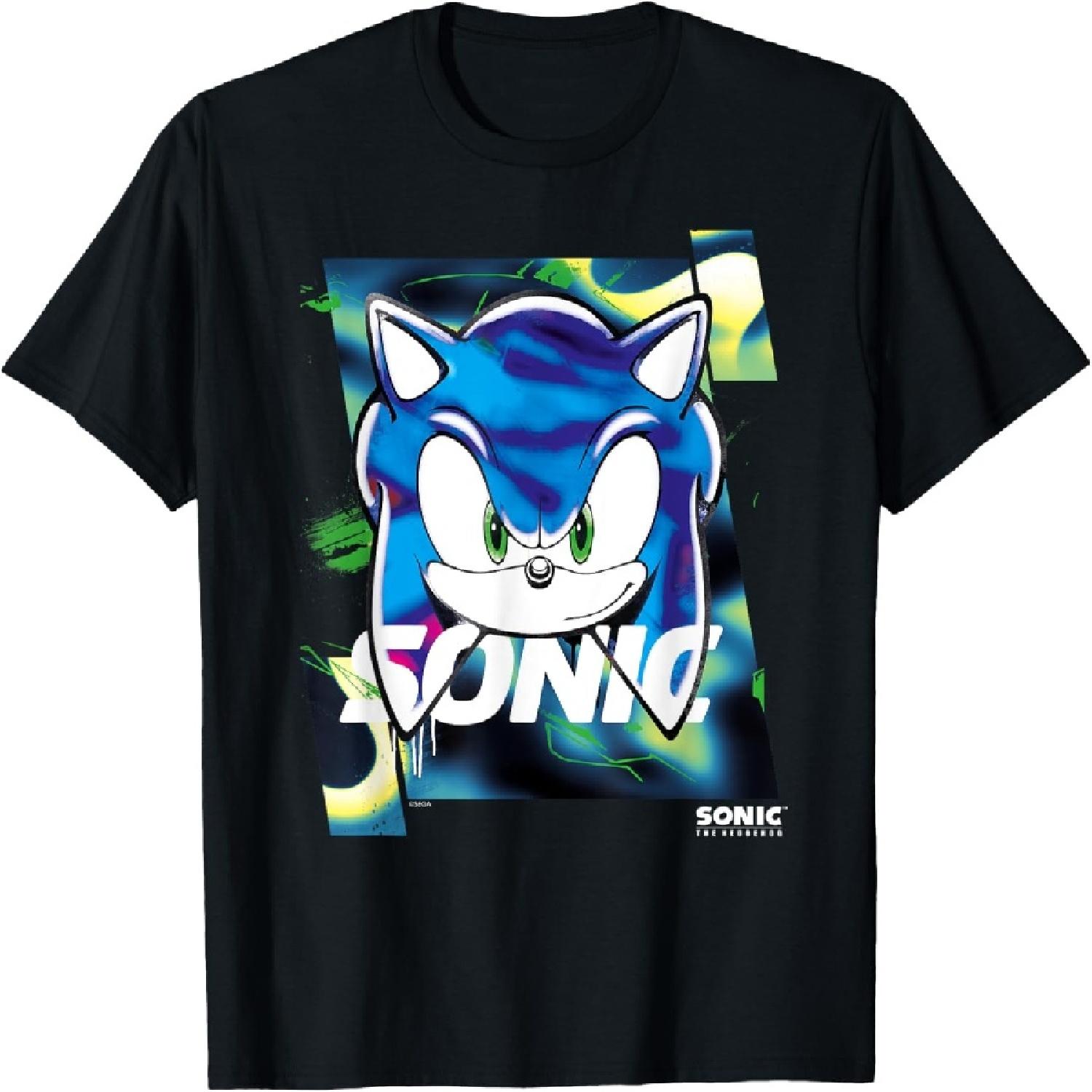 Соник Ёж - Футболка с принтом Соник S