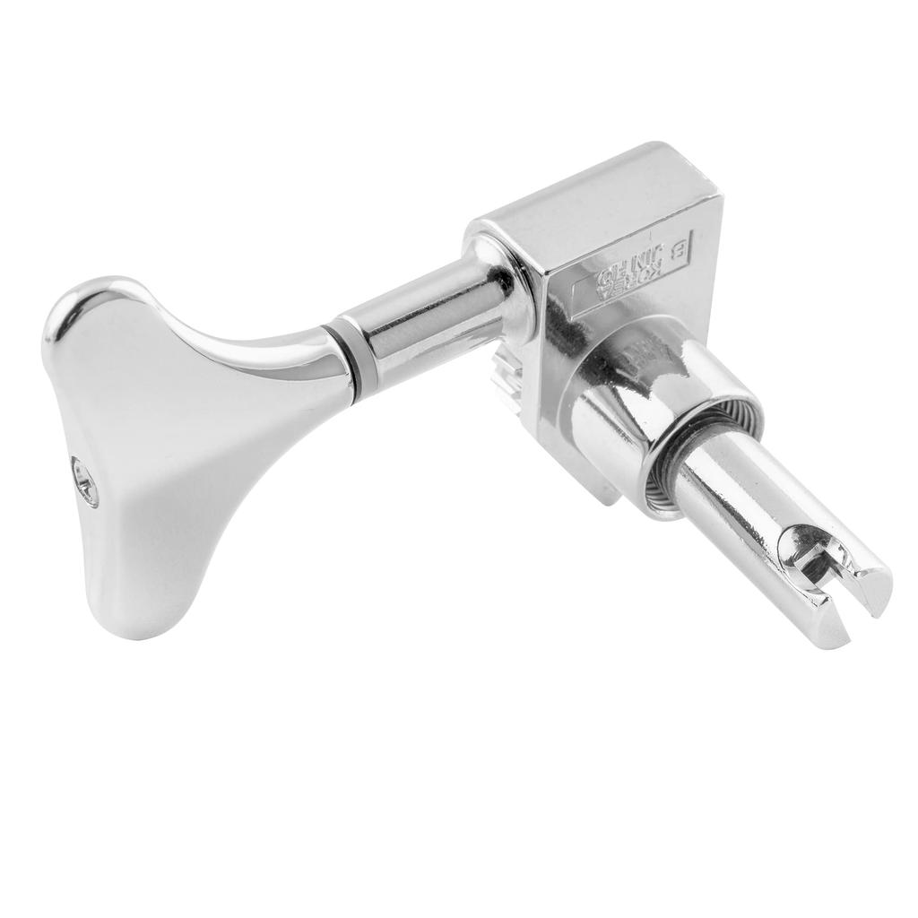 Wilkinson L2+R2 Open Gear Tuners, 20:1 Gear Ratio, for 4-String Ibanez-Style Electric Bass, Chrome