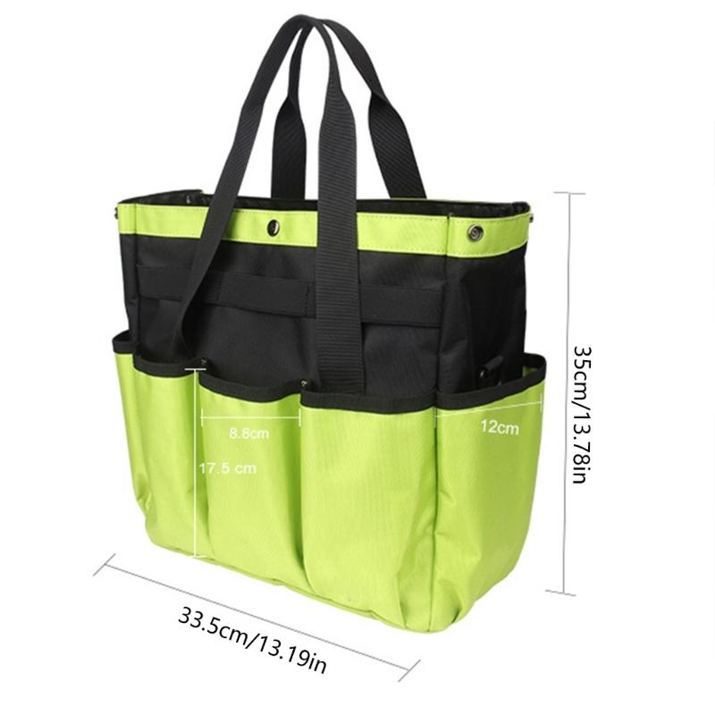 Multipocket Garden Tool Bag Multipocket Garden Tool Bag Oxford Cloth Garden Tool Organizer with Straps for Keeping Tools