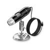 Microscopio digitale 1600X 3in 1 con fotocamera Microscopio elettronico portatile per saldatura Lente di ingrandimento a LED Lente di ingrandimento con carica USB di tipo C