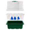 Anzuchtschalen Starter-Set mit Wachstumslampe Indoor-Gartenarbeit Pflanzschalen mit 8 LED-Wachstumslampen Zeitschaltuhr Klon &