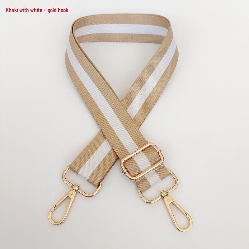 Bunter Verstellbarer Damen Crossbody-Taschenriemen - Verlängertes Breites Gestreiftes Schultergurtband