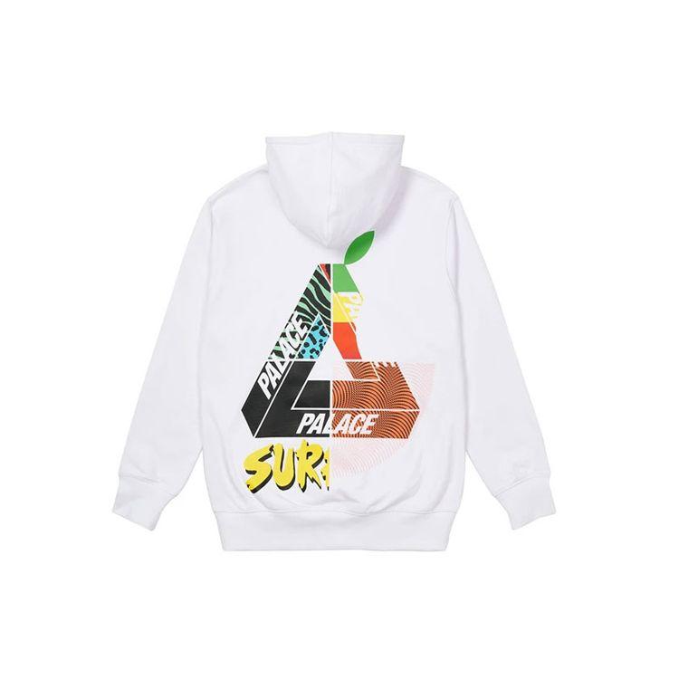 

Palace Толстовка унисекс с принтом логотипа Max Up Triangle, белая P20HD035 L