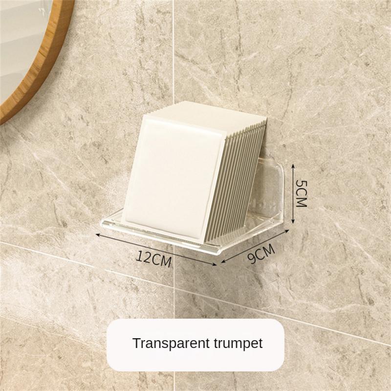 Bathroom Organizer Wall Shelf Home Storage Rack Vanity Table Skin Care Cosmetic Cotton Display Punch-Free Storage Holder Shelves