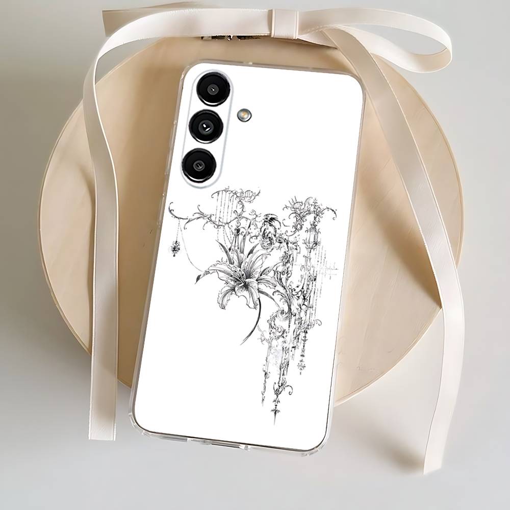 

Чехол для телефона Samsung S24,30,21,22,23,20 FE,lite,PIus,Ultra,5G,Note,9,10 Готический Кибер Сигил Крест Прозрачный Чехол SamsungS235G
