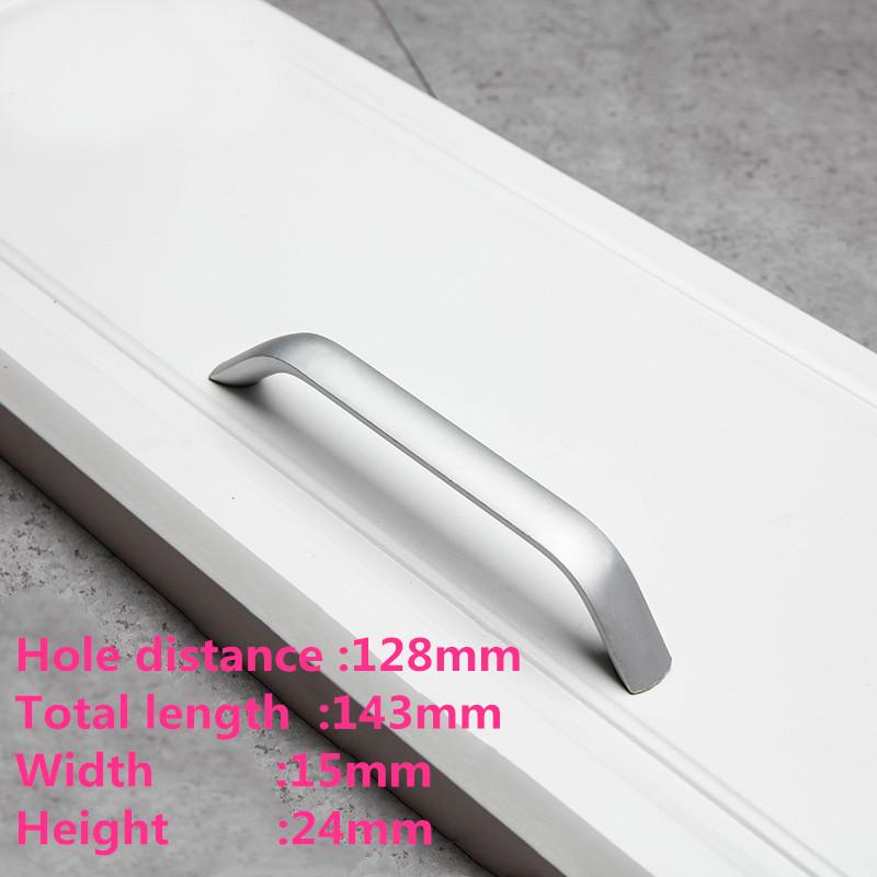 European Oxidation Matte Cabinet Handles Aluminum Alloy Door Knobs  Holder Case Box Puller Kitchen Cabinet Pulls Drawer Pulls