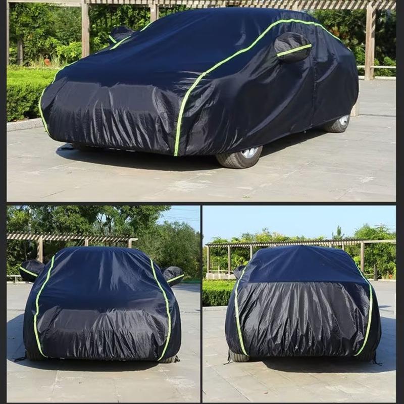 Car Cover Waterproof Oxford Cloth Cover Outdoors Full Car Covers with Reflective Strips Sun, and Dust Protection