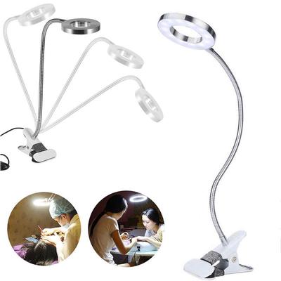 Portable Shadowless Desk Manicure Tattoo LED Light Reading Makeup Tattoo LED Desk Light Clamp USB Nail Art Eyelash