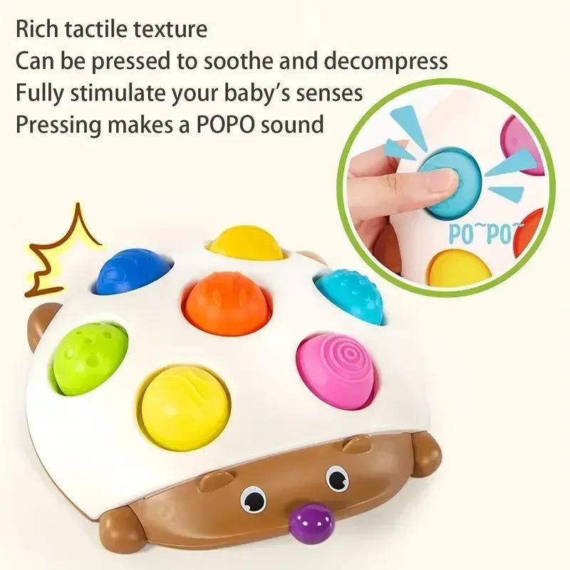 Hedgehog Press Soft Key Concentration Training Early Education Toys Hand-Eye Coordination Children's Educational Small Hedgehog