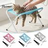 Adjustable Pet Restraint for Bathing Grooming Hammock with Stand, Folding Cat Table, Mesh Washing Station Cats Dogs Nail Trimming Portable