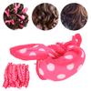 20pcs Heatless Hair Curler Soft Folding DIY Sponge Hair Styling Rollers for Sleeping Rose Red