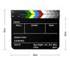 Movie Clapperboard Dry Erasable for Directors and Filmmakers Acrylc Video Scene Clapper Board 10x12Inch Black