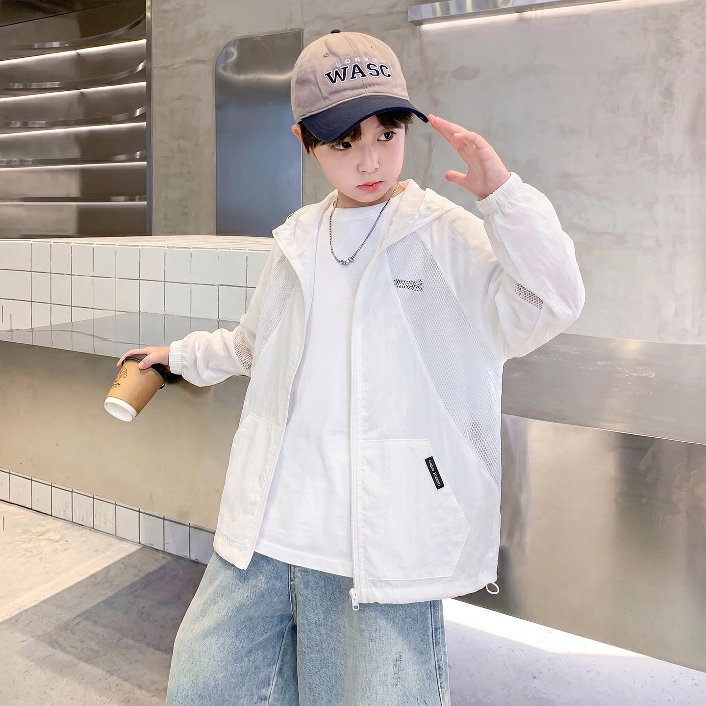 Boys Lightweight Anti-UV Summer Jacket - 2026 Sun Protection Top 110