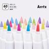 Arrtx 60 Colors Acrylic Paint Acrylic Markers with Flexible Brush Tips for Rock Paint Marker Fabric Waterproof Art Markers for DIY Craft Making Pens,
