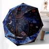 Starry Night Cat Round Rug: Celestial Patterns for Cozy SpacesUmbrella with Cute Design, Portable 3-Fold Compact Umbrella for Men & Women, Valentine's