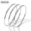 3 Stuks/partij Niet-vervagend Roestvrij Staal Armbanden Voor Vrouwen Eenvoudige Stijl Goudkleurig Waterdichte Dames Armbanden Bangel