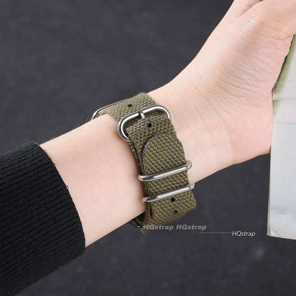 Nylon Strap for Military Fabric Replacement Watchband 20mm 22mm Premium Quality Nylon Watch Band Accessories for Women Men