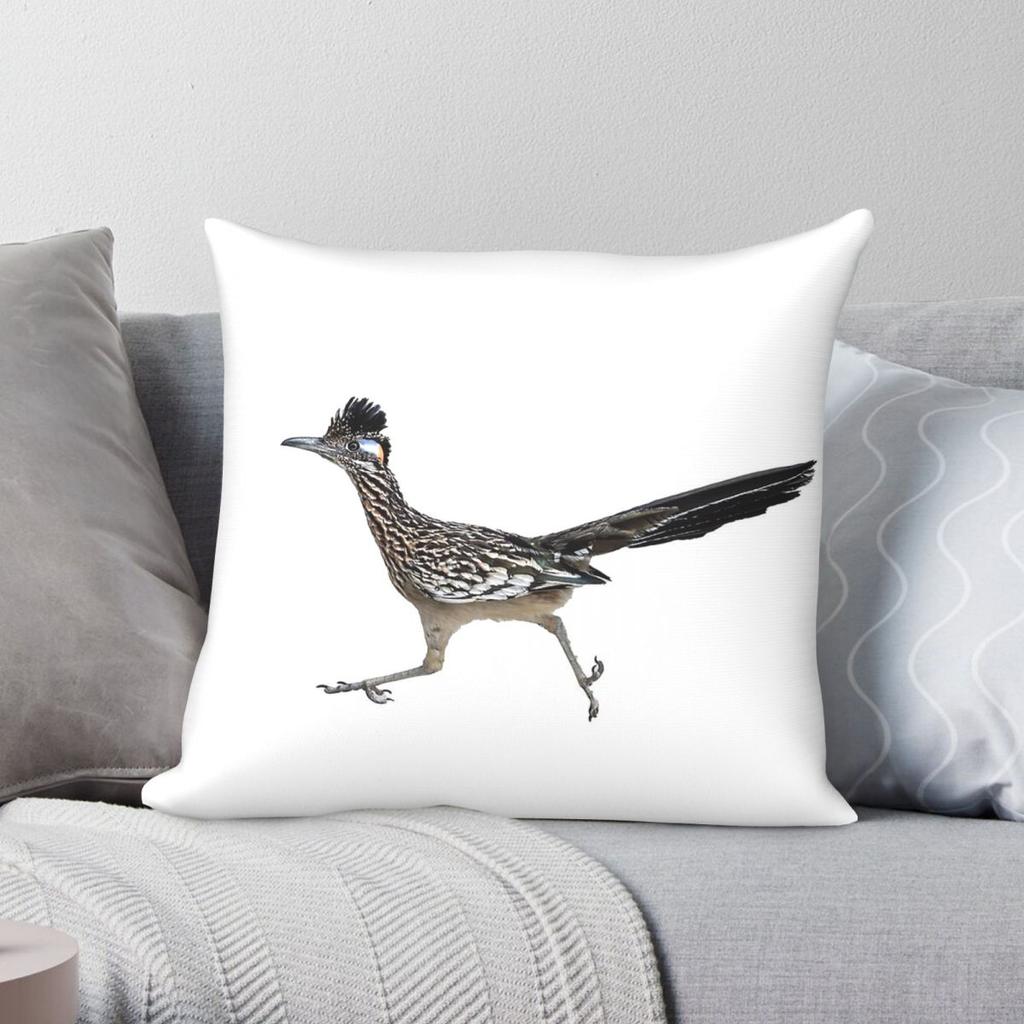 Roadrunner Running Square Pillowcase Polyester Linen Velvet Creative Zip Decor Throw Pillow Case Sofa Cushion Cover