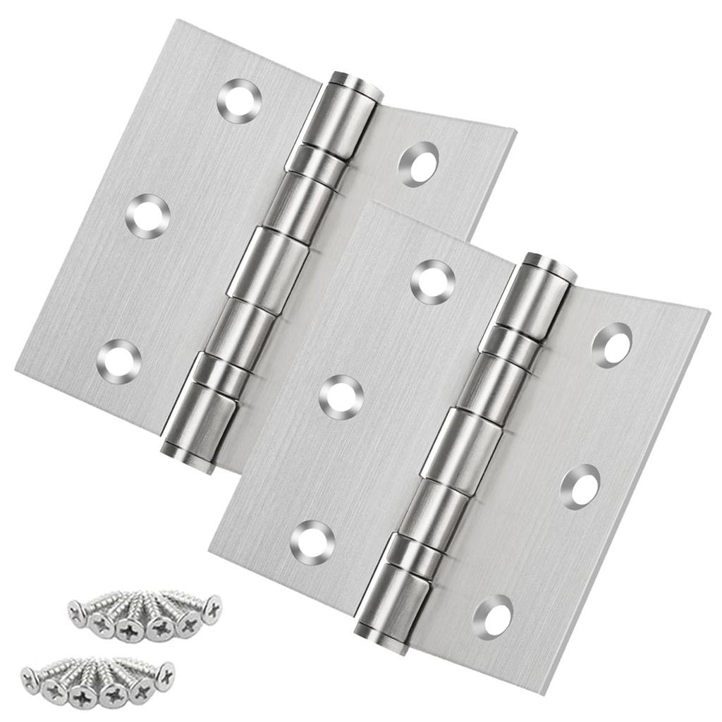 Door Hinges Flat Hinges Stainless Steel Hinges Folding Hinges Door Hardware Furniture Repair With Stainless Steel Screws Set of 2