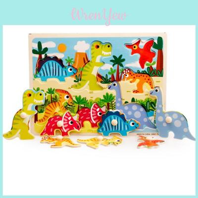 Hochwertiges Holztier-Buchstabenpuzzle für die Früherziehung Baby Kinder Lernspielzeug