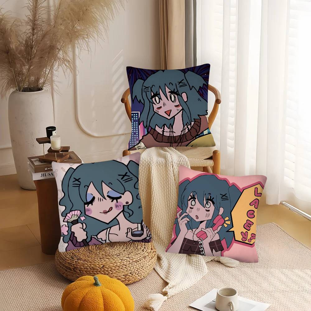 1Pc L-Laceys Games Cool Cute Pillow Case Fashion Square Pillowcase Bedroom Sofa Room Ins Decoration Leisure
