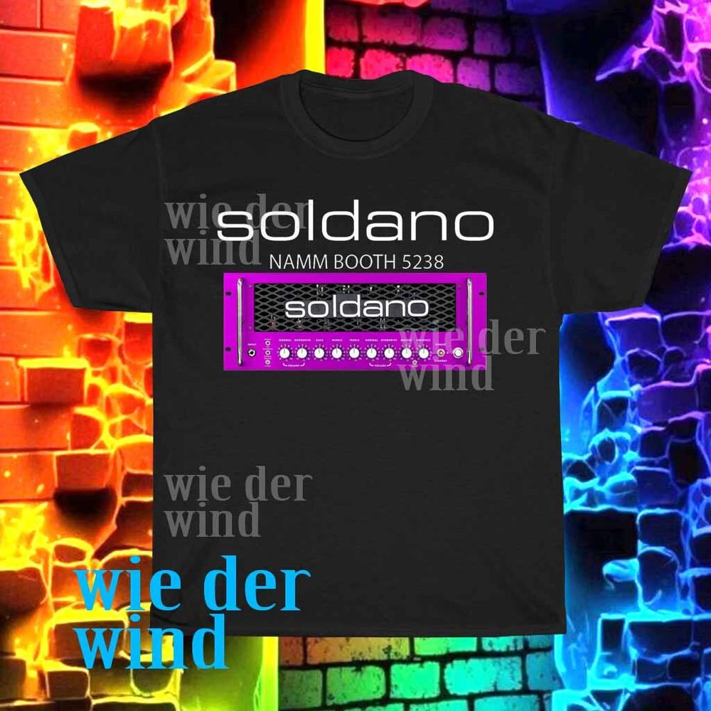 

New Soldano Custom Amplification Logo Men#039;s Tshirt funny size S to 5XL Unisex T-Shirt M