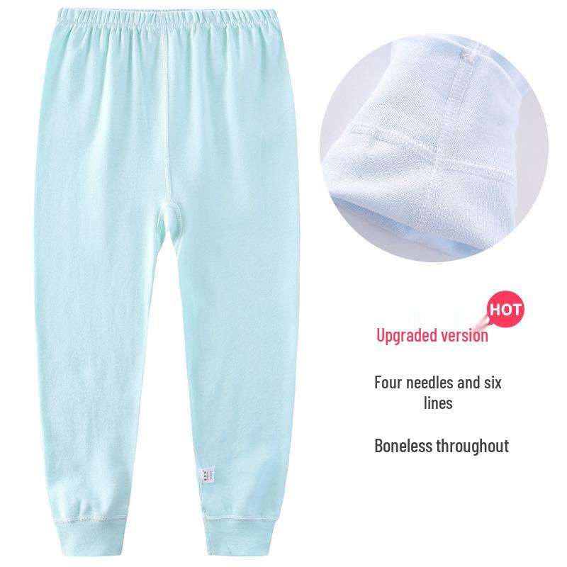 Kids' Pure Cotton Autumn Sleep Pants: Soft, Cozy Leggings for Boys and Girls