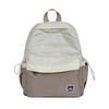 Schoolbag Japanese backpack women's new casual Korean version contrasting color junior high school student travel small backpack high school student 