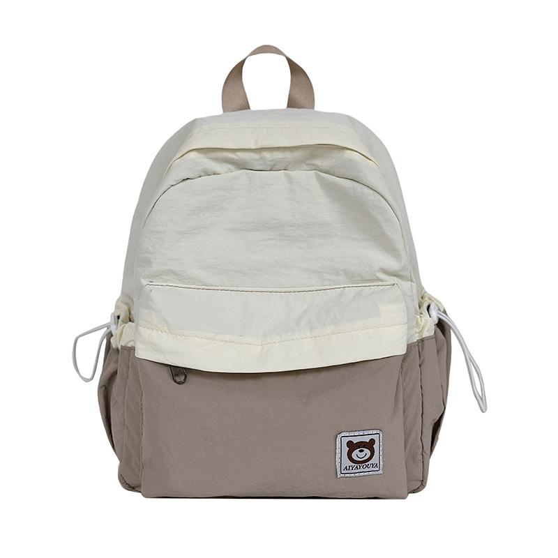 Schoolbag Japanese backpack women's new casual Korean version contrasting color junior high school student travel small backpack high school student