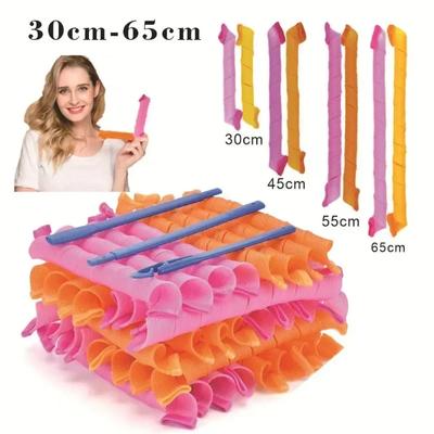 10 Stück Lockenwickler ohne Hitze, Lockenwickler ohne Hitze, weiche Spirallocken, faule Dauerwelle, Lockenstab, Wellenformer, Styling-Set, Werkzeuge