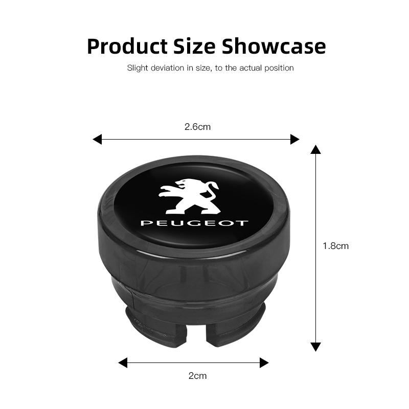 Car Cigarette Lighter Cover DustProof Decoration Cap For Peugeot 5008 408 308 Landtrek 208 2008 3008 Rifter 508 301 108 608 4008