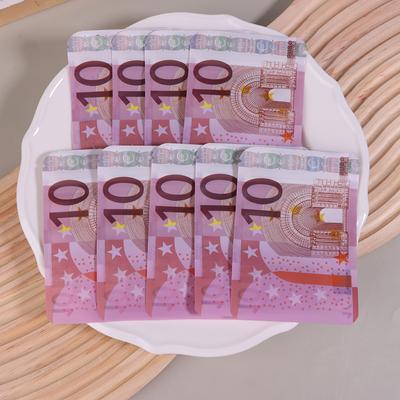 100 Adet Banknot Kağıdı Kilitli Poşet Şeffaf Pencereli 1-3.5G Mylar Küçük Poşet Euro Tasarımı Küçük Keseler