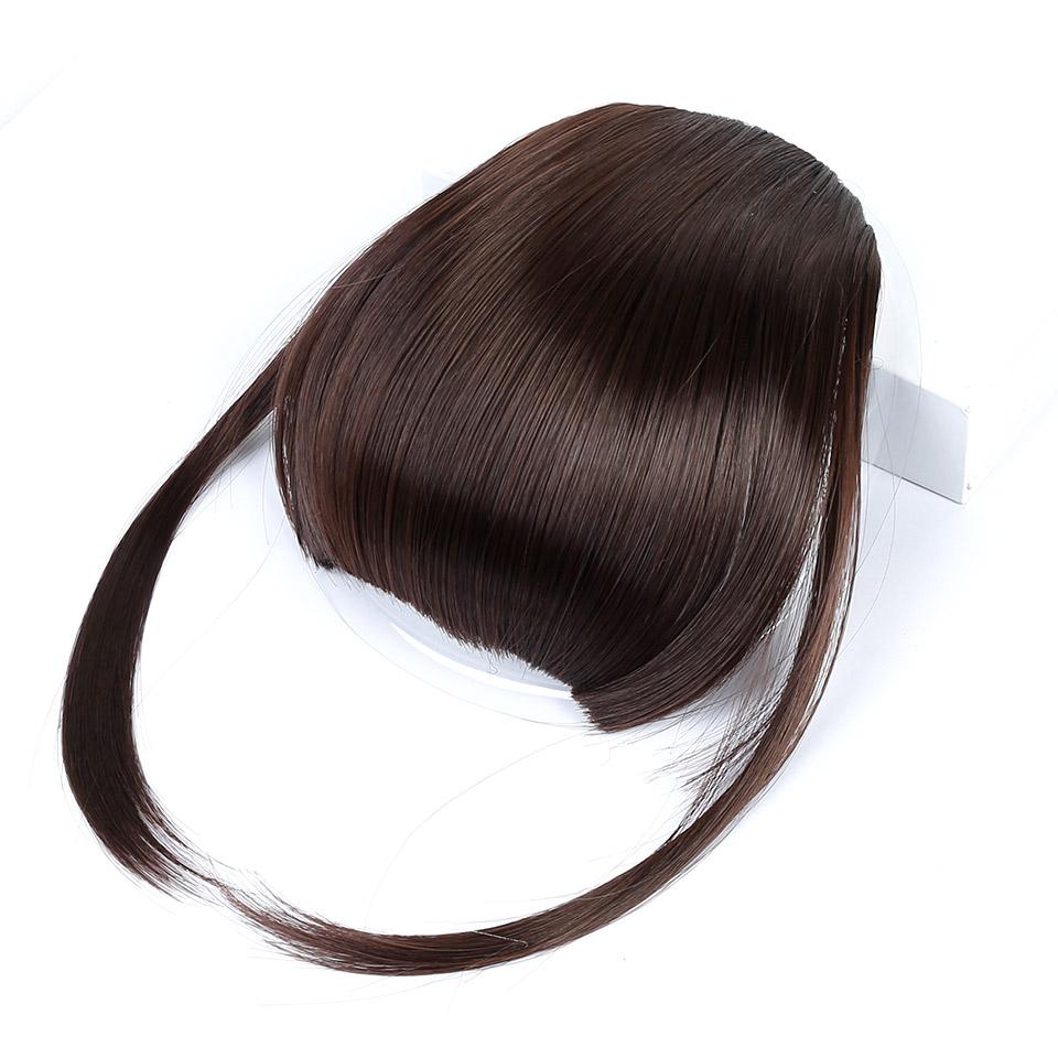 Horquilla Negra Flequillo Sintético