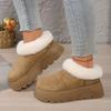 Winter Thicken Plush Warm Snow Boots for Women Plus Size 36-43 Non Slip Cotton Padded Shoes Woman faux fur platform Ankle Boots