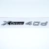 Adesivo Emblema Auto 3D ABS Nero Lucido Argento XDrive 40i 40d 45i 45d 48i 48d Per BMW X1 X2 X3 X4 X5 X6 X7 GT