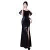 Black evening dress 1011 new banquet host sequined fishtail skirt light luxury niche bar mitzvah catwalk dress